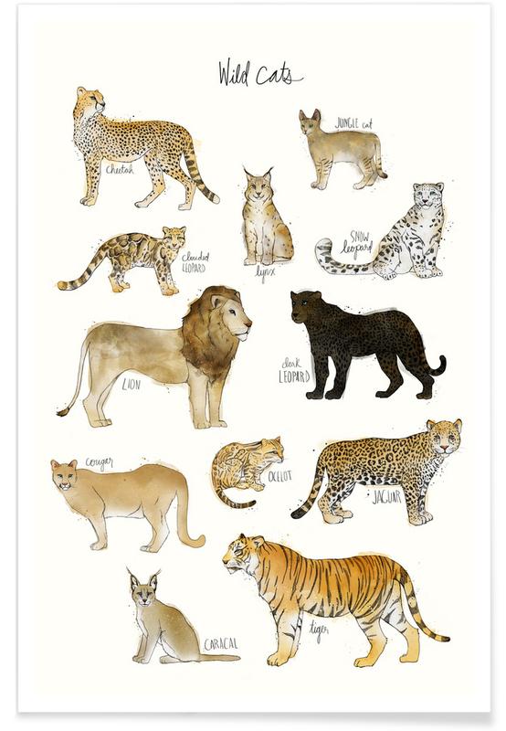 Wild Cats as Premium Poster by Amy Hamilton | JUNIQE UK