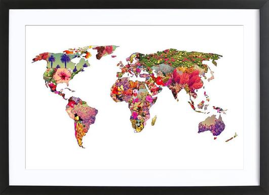 Its Your World As Poster In Wooden Frame By Bianca Green